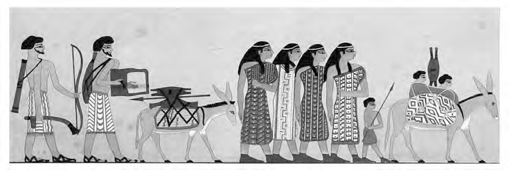 Изображение из египетской гробницы в Бени-Хасане